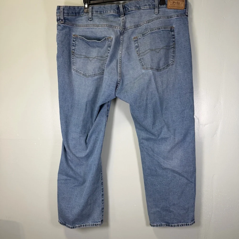 Polo Ralph Lauren Med Blue Hampton Relaxed Straight Men's Jeans‎ 46x30